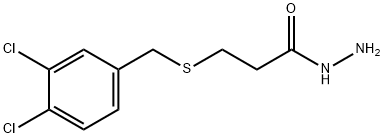 3-[(3,4-dichlorophenyl)methylsulfanyl]propanehydrazide Struktur