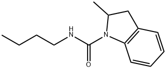 N-butyl-2-methyl-2,3-dihydroindole-1-carboxamide Struktur