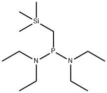 N-[diethylamino(trimethylsilylmethyl)phosphanyl]-N-ethylethanamine Struktur