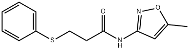 N-(5-methyl-1,2-oxazol-3-yl)-3-phenylsulfanylpropanamide Struktur