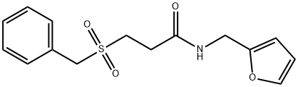 3-benzylsulfonyl-N-(furan-2-ylmethyl)propanamide Structure