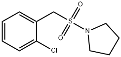 1-[(2-chlorophenyl)methylsulfonyl]pyrrolidine Struktur