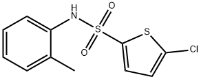 5-chloro-N-(2-methylphenyl)thiophene-2-sulfonamide Struktur