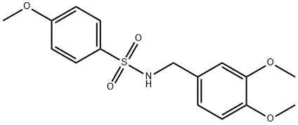 N-[(3,4-dimethoxyphenyl)methyl]-4-methoxybenzenesulfonamide Struktur