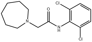 2-(azepan-1-yl)-N-(2,6-dichlorophenyl)acetamide Struktur