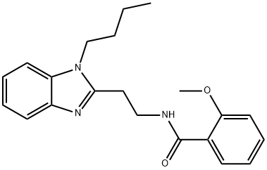 N-[2-(1-butylbenzimidazol-2-yl)ethyl]-2-methoxybenzamide Struktur