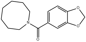 azocan-1-yl(1,3-benzodioxol-5-yl)methanone Struktur