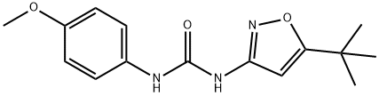 1-(5-tert-butyl-1,2-oxazol-3-yl)-3-(4-methoxyphenyl)urea Struktur