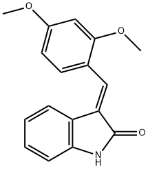 (3E)-3-[(2,4-dimethoxyphenyl)methylidene]-1H-indol-2-one Struktur