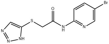 N-(5-bromopyridin-2-yl)-2-(2H-triazol-4-ylsulfanyl)acetamide Struktur