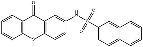 N-(9-oxothioxanthen-2-yl)naphthalene-2-sulfonamide Struktur