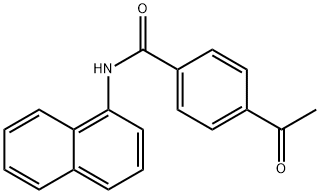 4-acetyl-N-naphthalen-1-ylbenzamide Struktur