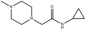 N-cyclopropyl-2-(4-methylpiperazin-1-yl)acetamide Struktur