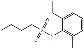 N-(2-ethyl-6-methylphenyl)butane-1-sulfonamide Struktur