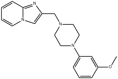 2-[[4-(3-methoxyphenyl)piperazin-1-yl]methyl]imidazo[1,2-a]pyridine Struktur