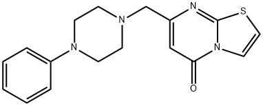 7-[(4-phenylpiperazin-1-yl)methyl]-[1,3]thiazolo[3,2-a]pyrimidin-5-one Struktur