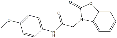 N-(4-methoxyphenyl)-2-(2-oxo-1,3-benzoxazol-3-yl)acetamide Struktur