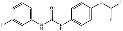 1-[4-(difluoromethoxy)phenyl]-3-(3-fluorophenyl)urea Struktur