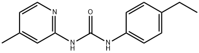 1-(4-ethylphenyl)-3-(4-methylpyridin-2-yl)urea Struktur