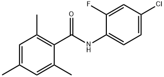 N-(4-chloro-2-fluorophenyl)-2,4,6-trimethylbenzamide Struktur