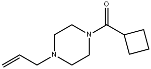 cyclobutyl-(4-prop-2-enylpiperazin-1-yl)methanone Struktur