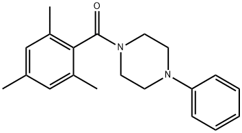 (4-phenylpiperazin-1-yl)-(2,4,6-trimethylphenyl)methanone Struktur