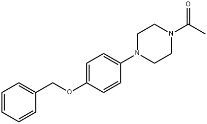 1-[4-(4-phenylmethoxyphenyl)piperazin-1-yl]ethanone Struktur