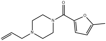 (5-methylfuran-2-yl)-(4-prop-2-enylpiperazin-1-yl)methanone Struktur