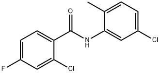 2-chloro-N-(5-chloro-2-methylphenyl)-4-fluorobenzamide Struktur