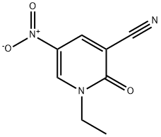 1-ethyl-5-nitro-2-oxopyridine-3-carbonitrile Struktur