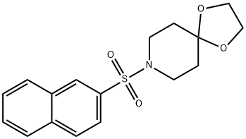 8-naphthalen-2-ylsulfonyl-1,4-dioxa-8-azaspiro[4.5]decane Struktur