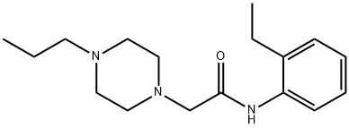 N-(2-ethylphenyl)-2-(4-propylpiperazin-1-yl)acetamide Struktur