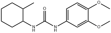 1-(3,4-dimethoxyphenyl)-3-(2-methylcyclohexyl)urea Struktur