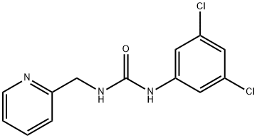 1-(3,5-dichlorophenyl)-3-(pyridin-2-ylmethyl)urea Struktur