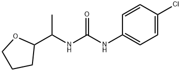 1-(4-chlorophenyl)-3-[1-(oxolan-2-yl)ethyl]urea Struktur