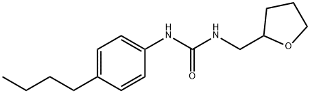 1-(4-butylphenyl)-3-(oxolan-2-ylmethyl)urea Struktur