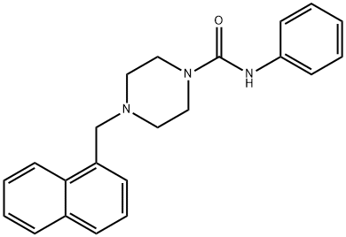 4-(naphthalen-1-ylmethyl)-N-phenylpiperazine-1-carboxamide Struktur