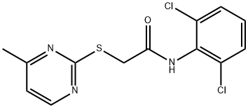 N-(2,6-dichlorophenyl)-2-(4-methylpyrimidin-2-yl)sulfanylacetamide Struktur