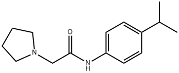 N-(4-propan-2-ylphenyl)-2-pyrrolidin-1-ylacetamide Struktur