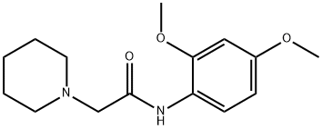 N-(2,4-dimethoxyphenyl)-2-piperidin-1-ylacetamide Struktur