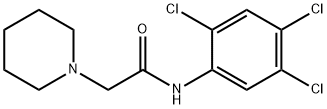 2-piperidin-1-yl-N-(2,4,5-trichlorophenyl)acetamide Struktur