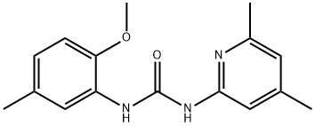 1-(4,6-dimethylpyridin-2-yl)-3-(2-methoxy-5-methylphenyl)urea Struktur