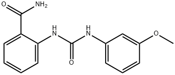 2-[(3-methoxyphenyl)carbamoylamino]benzamide Struktur