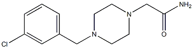 2-[4-[(3-chlorophenyl)methyl]piperazin-1-yl]acetamide Struktur