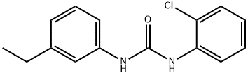 1-(2-chlorophenyl)-3-(3-ethylphenyl)urea Struktur