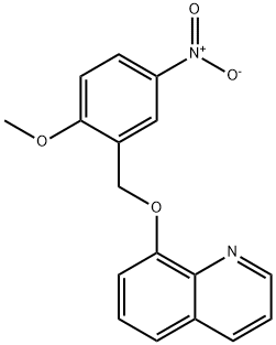 8-[(2-methoxy-5-nitrophenyl)methoxy]quinoline Struktur