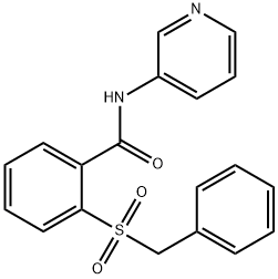 2-benzylsulfonyl-N-pyridin-3-ylbenzamide Struktur