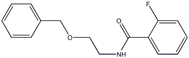 2-fluoro-N-(2-phenylmethoxyethyl)benzamide Struktur