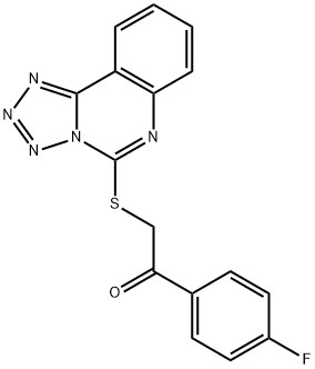 1-(4-fluorophenyl)-2-(tetrazolo[1,5-c]quinazolin-5-ylsulfanyl)ethanone Struktur