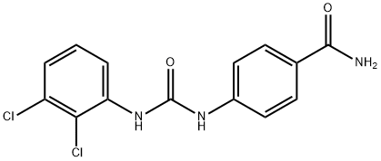 4-[(2,3-dichlorophenyl)carbamoylamino]benzamide Struktur